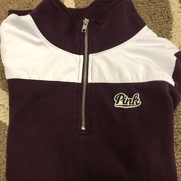 PINK Victoria's Secret Tops - SALE! Like New VS PINK Burgundy Sweatshirt